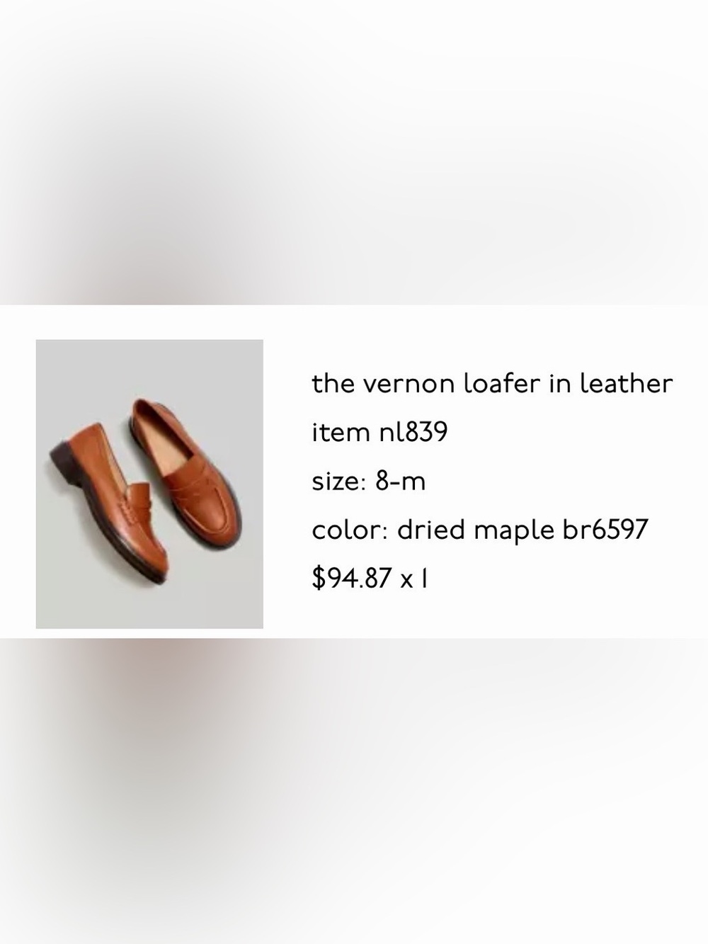 The Vernon Loafer in Leather - Brown (Dried Maple)